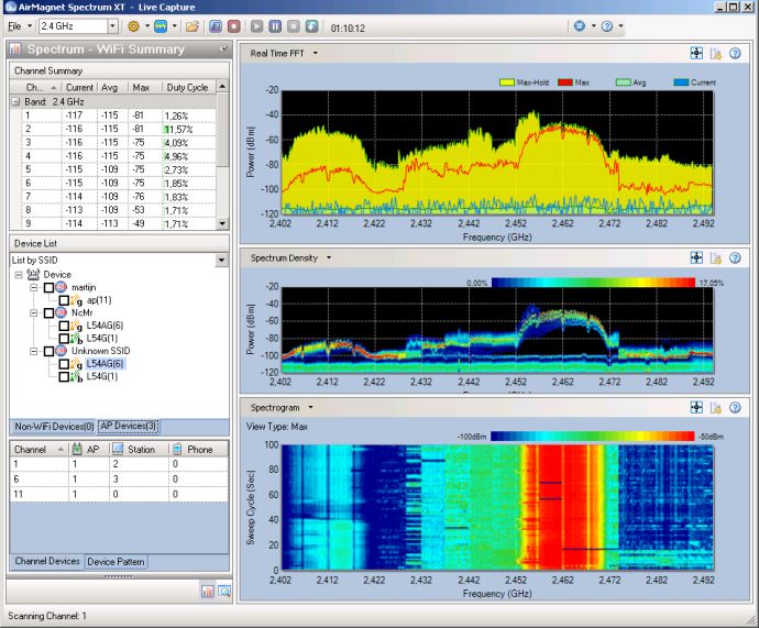 AirMagnet Spectrum XT - Gesamtansicht